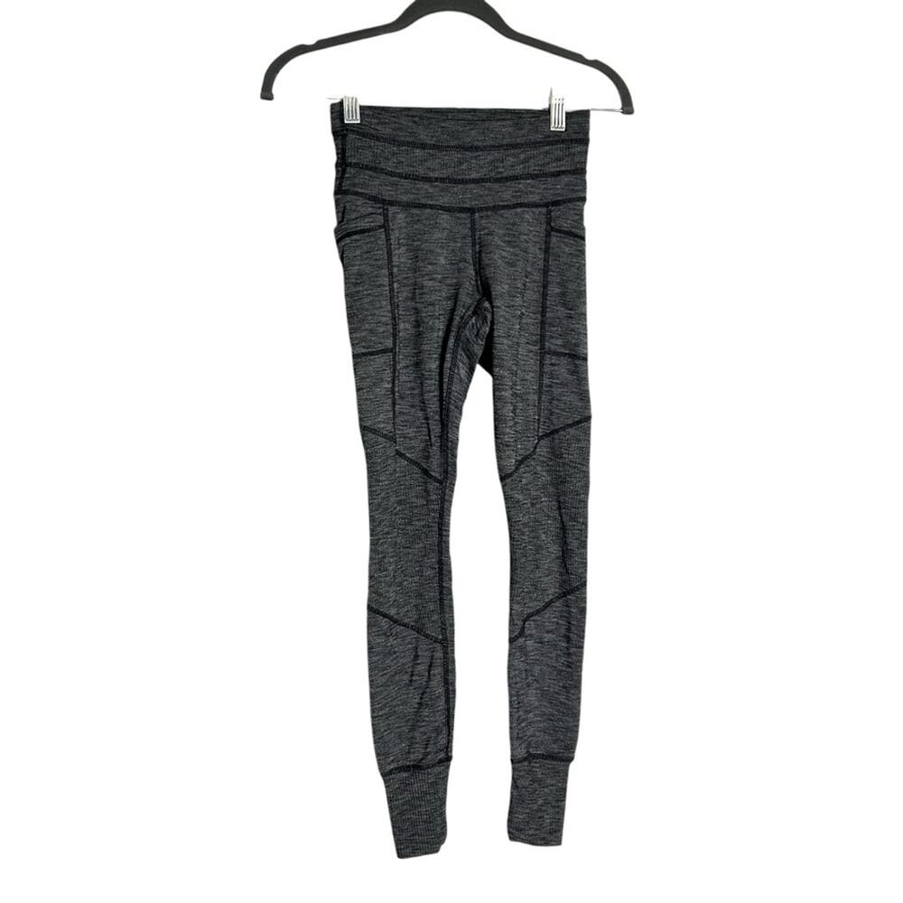 Athleta Excursion Tight Gray Space Dye Athletic W… - image 1